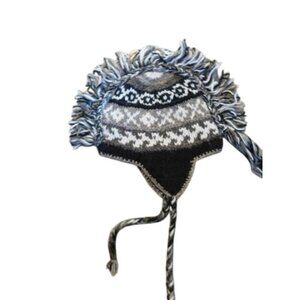 Cheveux Wool Mohawk Style Lined Warm Winter Hat NWT
